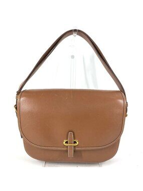 Hermes Shoulder Bag Paddock Golf Leather Brown